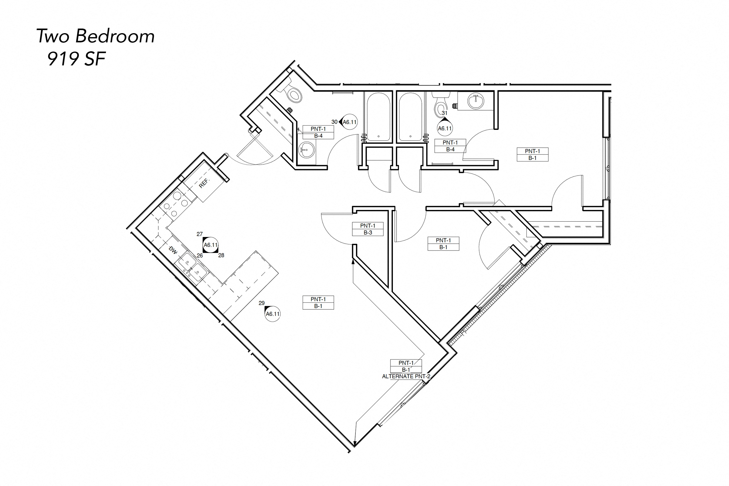 Floor Plans of Grand Terrace Apartments in Worthington, MN
